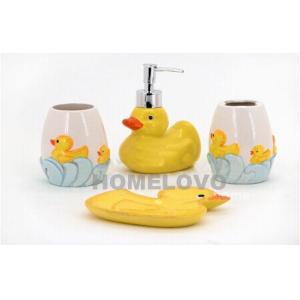 Buy cheap Customized Children 4 piece Lovely Duck Bathroom Set for Home , Hotel from wholesalers