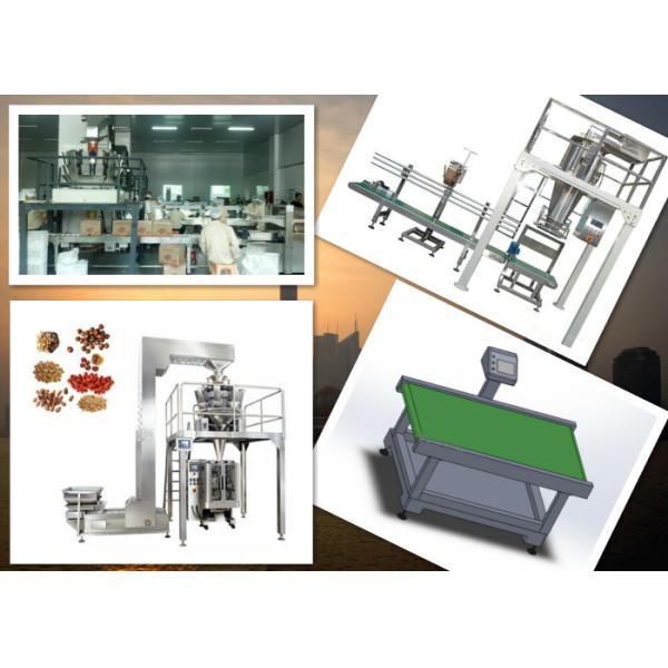 Industrial Automated Packaging Equipment Multihead Weighing Metal Frame