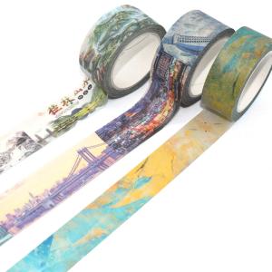 Buy cheap Tearable Acrylic Adhesive Waterproof Kawaii Colored Masking Washi Tape Jumbo Washi Tape from wholesalers