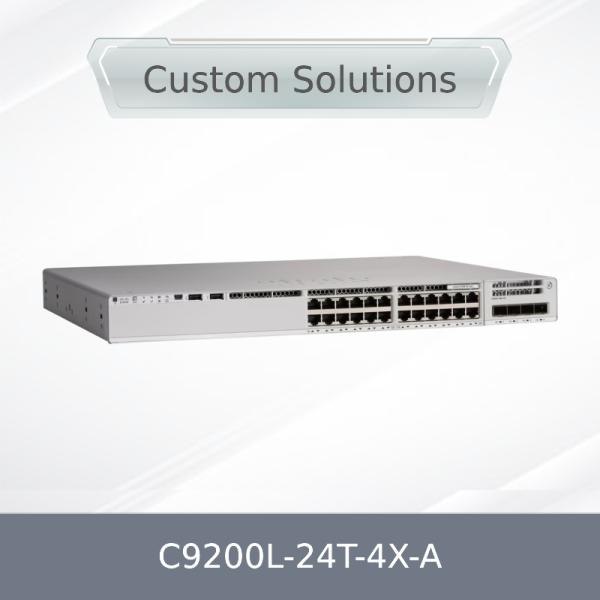 Quality Original New Cisco C9200L-24t-4X-a Catalyst 9200L 24-Port 4X 1g Snmp Stackable Qos Lacp Cisco Switch C9200L-24t-4X-a for sale