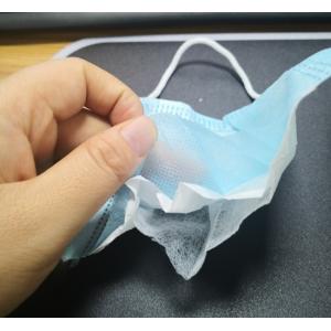 ready to ship disposable 3 Layer face mask in stock blue earloop pleated