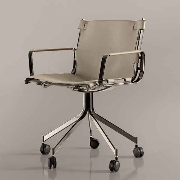 Quality Replica Charles   Style Swivel Office Chair Aluminum Frame Adjustable Height for sale