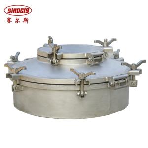 DN500 Stainless Steel Quick Opening Manhole Cover with -40- 140 Design