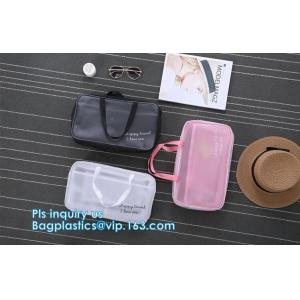 multi-purpose washable portable breathable 3 pcs polyester mesh travel cosmetic