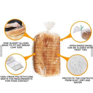 Reusable Printed Plastic Bread Bag With High Temperature Resistance