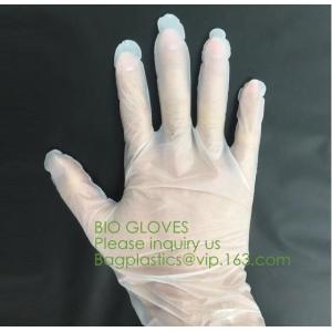 Buy cheap Biodegradable and compostable PLA gloves,OEM cheap biodegradable kitchen disposable gloves with EN13432 BPI OK compost h from wholesalers
