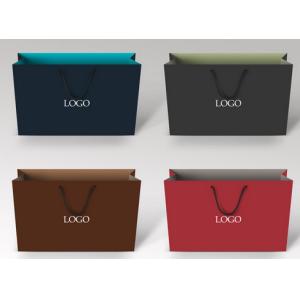 Buy cheap Logo printed Custom Paper Bags with lamination and matt from wholesalers