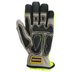 Buy cheap High Visible Glass Fiber Rescue Extrication Gloves Elasticized Turtleneck Cuff from wholesalers