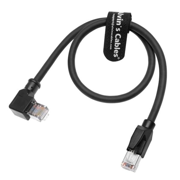 Buy cheap Alvin's Cables Profinet CAT6A Shielded Ethernet Cable Right Angle High Flex Gold Plated 30cm for PLC Robotics Motion Control from wholesalers