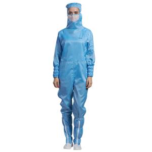 Buy cheap Antistatic Dust Free Clean Room Garments Hooded ESD Jumpsuit Coverall from wholesalers