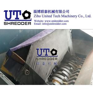 automatic furniture shredder/ waste bed board shredder, double shaft shredder,
