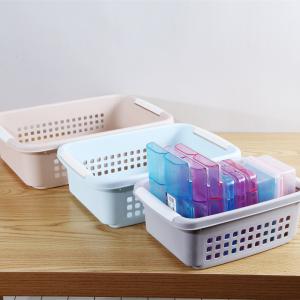 Bathroom Handle Plastic Basket Organizer for Vegetable
