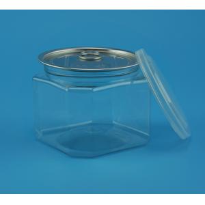 Buy cheap PET Plastic Mini Round Jars Aluminium Cover Environmentally Friendly 430Ml from wholesalers