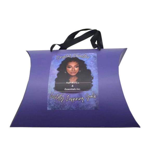 Buy cheap Custom Logo Wave Hair Gift Box Pillow Packaging Boxes With Handle from wholesalers
