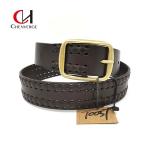 Buy cheap Men'S Center Bar Braided Leather Belt Cowboy Style Wear Resistant from wholesalers