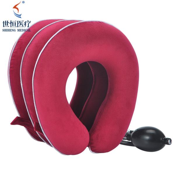 Quality Adjustable Soft Rubber Inflatable Cervical Collar Neck Brace Support for sale