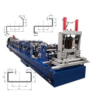 Buy cheap Automatic C Z Shaped Steel Cold Roll Forming Machine Forming Speed 10-22m/Min from wholesalers