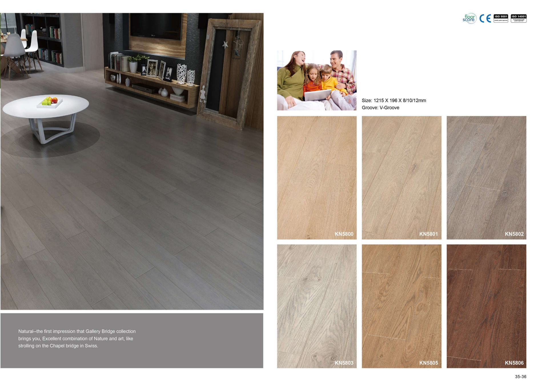 Buy cheap Waterproof Laminated Hdf Engineered Wood Flooring Grey 8mm from wholesalers