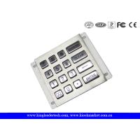 China Metal Industrial Numeric Keypad , 16 Keys Rugged Vandal Proof Keyboard for sale