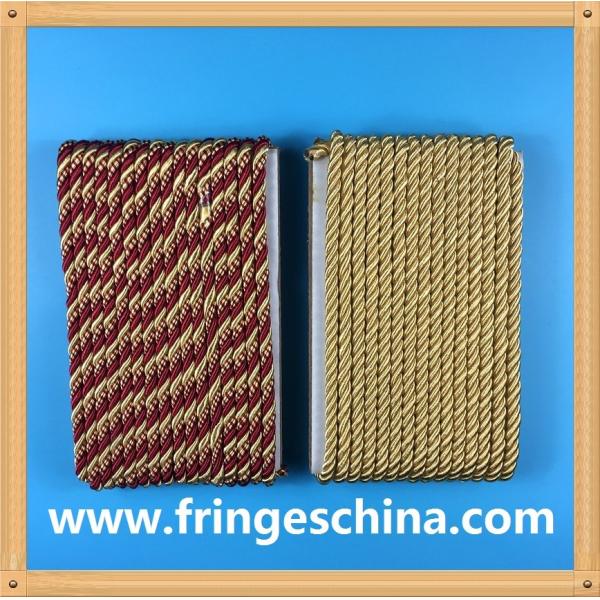 Buy cheap Shiny hot selling decorative round rope cord for home textile decoration from wholesalers