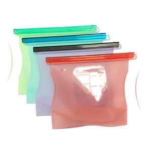New Eco-friendly Silicone Kitchen Utensils Keeping Fresh Storage Bag 1L 1.5L BPA