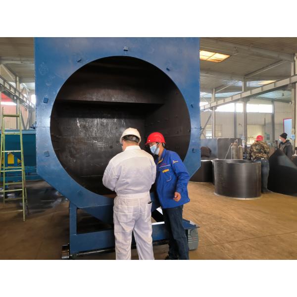 Buy cheap 1.5-3.7mm 3 Layers Coating Pipe Shot Blasting Machine PLC Control from wholesalers