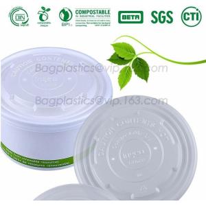 Buy cheap PLA compostable lids, BPI certificated compostable coffee cup lid made in China, Coffee cup with CPLA lid from wholesalers