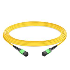 Buy cheap 10m (33ft) 12 Fibers Low Insertion Loss Female to Female MPO Trunk Cable Polarity B LSZH OS2 9/125 Single Mode from wholesalers