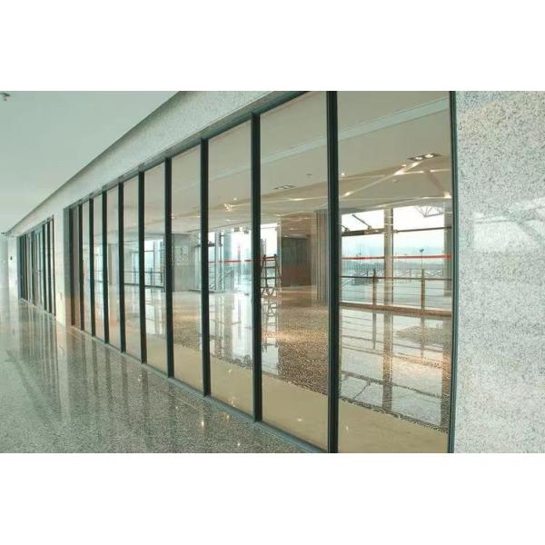 Quality Personalized Indoor Glass Partition , Frameless Glass Wall Partition for sale