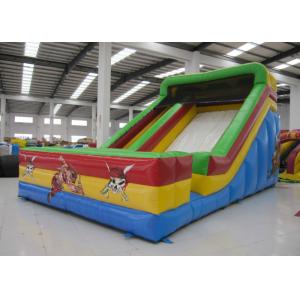 Buy cheap Kindergarten Baby Commercial Inflatable Water Slides Rutsche Pirate Theme Colourful from wholesalers