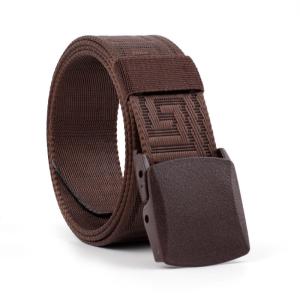 Buy cheap Unisex Plastic Buckle Cotton Canvas Belt 115cm Metal Allergy Protection from wholesalers
