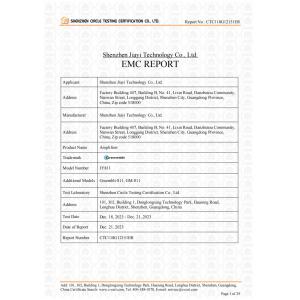 Shenzhen Jiayi Technology Co., Ltd. Certifications