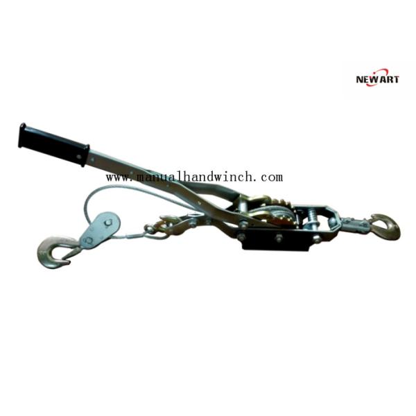 Quality Zinc Plated Power Hand Puller 4T Double Gears Three Hooks For Lifting Pulling for sale
