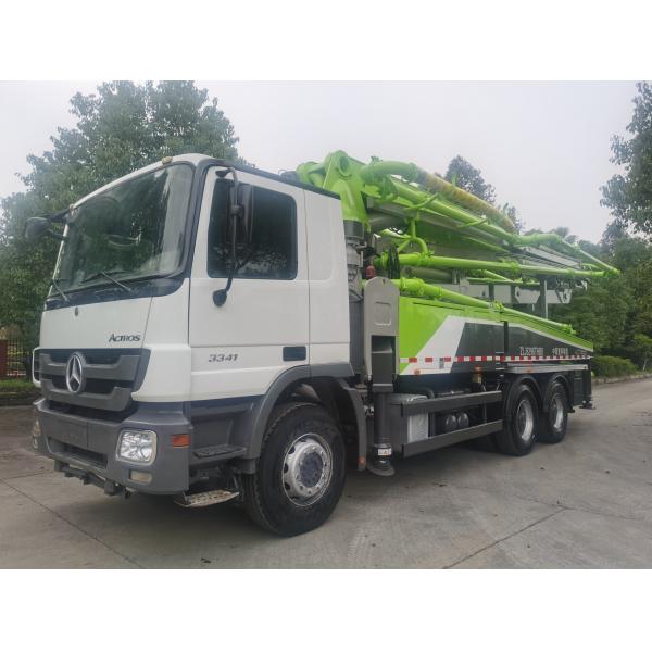Quality 25 Ton Used Concrete Pump Truck With PLC Control System for sale