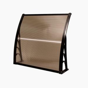 Buy cheap 80x120cm Canopy Window Awning Canopy For Door And Window Patio Cover Shelter Brown color With Black Support from wholesalers