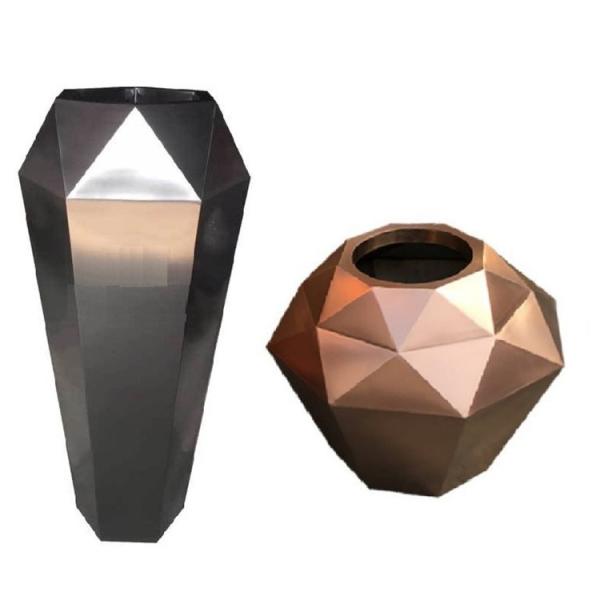 Buy cheap Support custom metallic irregular flower pot planters from wholesalers