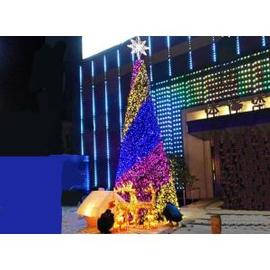 Custom large Christmas tree RGB lights music synchronization DMX512 control