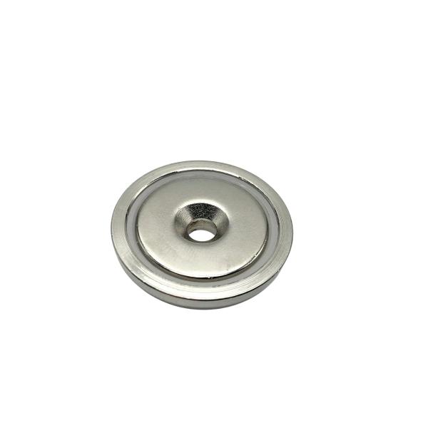 Quality ODM N52 Neodymium Round Cup Magnets Disc Shape Nickel Coating for sale