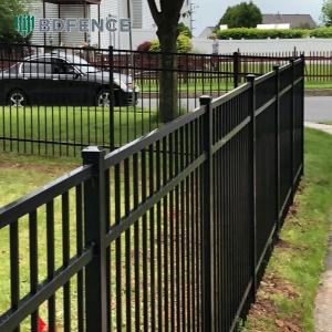Buy cheap 6ft Tall Wrought Steel Tubular Fence Durable Prefabricated ISO9001 Certified from wholesalers