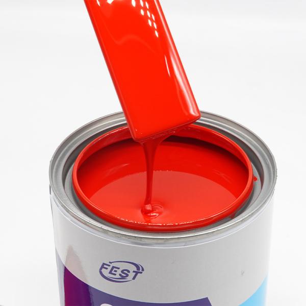 Buy cheap High Quality 1K Solid Colors Paint Red Good Price Car Paint Metallic Paint for Car Car Refinish Paint from wholesalers