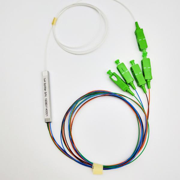 Sc To Apc Ftth Mini Fiber Cable Splitter 1x4 Optical Plc Splitter