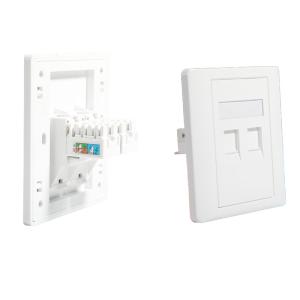 Buy cheap 110-240V CAT5 CAT6 CAT7 Sockets Multi Function Wall Plate Switch White/Black from wholesalers