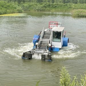 8m3 60 Kw Aquatic Plant Harvester With Full Automatic System