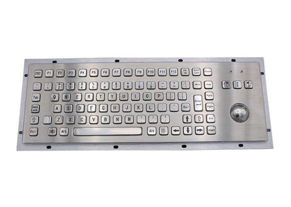 Buy cheap PS2 5VDC IP65 Waterproof Metal Keyboard With Trackball Mouse from wholesalers