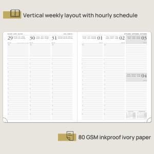 Buy cheap 8.75'' X 10.5'' Large Academic Planner Custom Turquoise Casebound from wholesalers