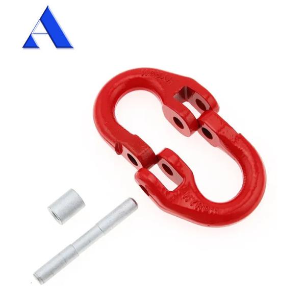 Quality G80 12.5T Grade 80 Connecting Link Hammer Lock Chain Connector with Long-lasting Painting Finish for sale