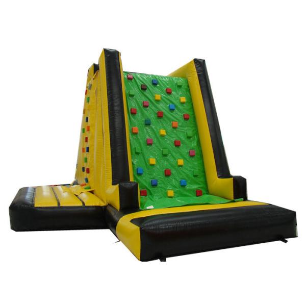 Quality Commericial Inflatable Rock Climbing Wall Mountain Three Sides Silk Printing for sale