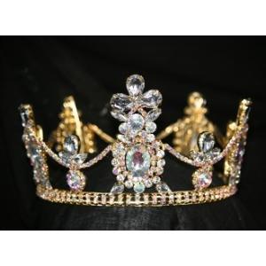 Buy cheap king crowns queen crowns pageant crowns round fully crowns and tiara wholesale product