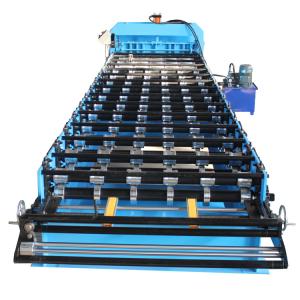 Buy cheap Ppgi Glazed Tile Step Tile Roll Forming Machine Color Steel Roof Making Machine from wholesalers