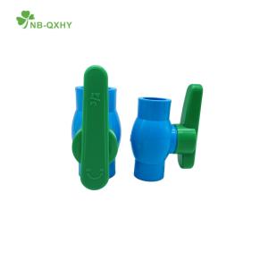 Buy cheap Green Butterfly Handle Plastic PVC Compact Ball Valve with Water Supply Customization from wholesalers